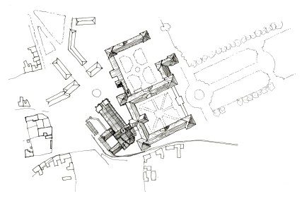 Église de la Trinité, plan de situtation