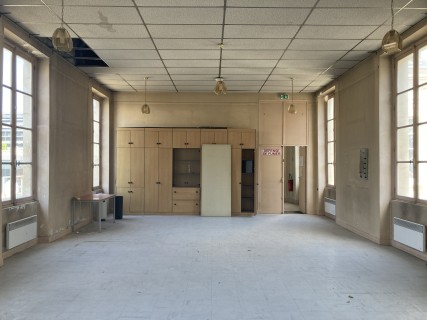 Vue intérieure existante de la grande salle du pavillon Langlois