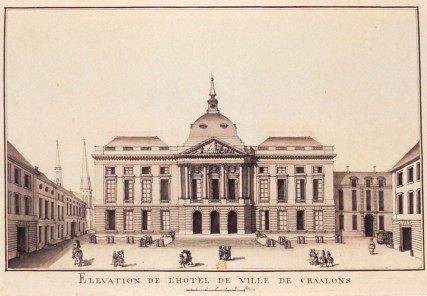 Élévation de l’Hôtel de Ville et de la place Foch, Bibliothèque Nationale de France
